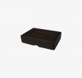 Melna kartona kastes ar logu ( 90 X 60 X 20 MM )